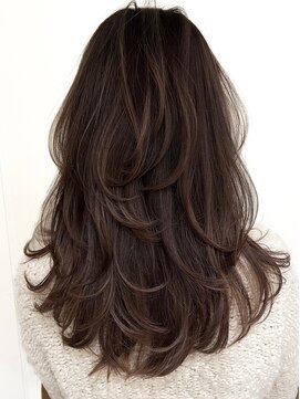 アミリー ひたち野うしく店(Amily) ハイライトバレイヤージュダブルカラーケアブリーチ20代30代