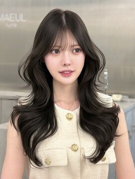 マウルルナ(MAEUL luna) 韓国くびれ　レイヤーカット　前髪『MAEUL luna 桔川』