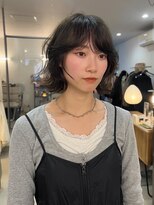 カルテ(QUARTE)&nbsp;レイヤーボブ　オリーブカラー