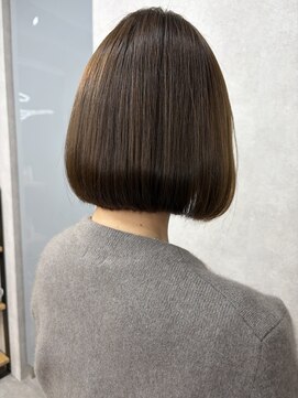 カット+リタッチ縮毛矯正+フルカラー+トリートメント