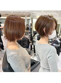 30代40代50代ショート白髪ぼかし銀座くびれ 松