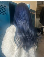 ナループロア ルームー(Nalu pu loa ROOMOO)&nbsp;ブルーブラック/ブルーカラー/ブリーチカラー／ダブルカラー