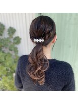 ヘアーレクスアリイ(Hair Lex Alii)&nbsp;ローポニー/お呼ばれヘア/ヘアアレンジ