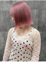 モリオ フロム ロンドン サッポロファクトリー店(morio FROM LONDON)&nbsp;morio 札幌　ピンクカラー　ブリーチカラー