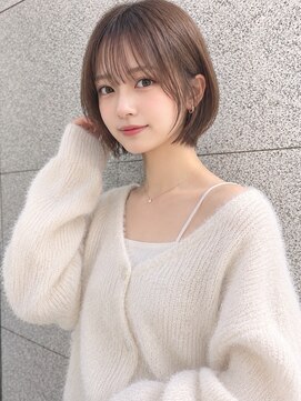 フリー(Free) 20代30代40代50代似合わせマッシュショートボブフレンチバング