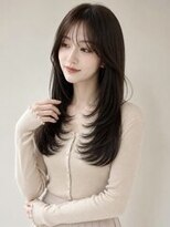 ユーフォリア 青山(Euphoria)&nbsp;韓国レイヤーワンホンヘアハイレイヤーロングヘア韓国レイヤー☆