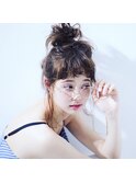 夏のルーズお団子アレンジ