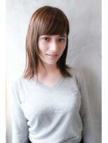 フィルドール(fild'or)&nbsp;【まろやかな質感♪】ミルクティーベージュ×外はねミディ