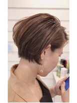 ノアエクレ 銀座(noah ecle)&nbsp;ロイヤルセクシーショートスタイル☆透け感ベージュ２０代３０代