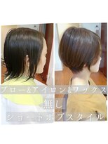 フラワーズビィーオーディー(FLOWERS BOD)&nbsp;ノーブロー・ノーアイロンでまとまる素敵ショートボブ