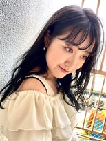 イソラブル(ISOLA-blu) 【お洒落な暗髪】シースルーバング×ブルーブラック