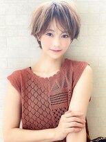 アグ ヘアー ハルカ 綾瀬店(Agu hair halca) 《Agu hair》耳掛けエアリー束感ショート