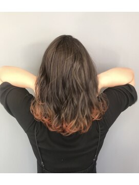 チコヘアー(chico hair) 【chico hair寺田町】裾カラー/デザインカラー/オレンジ