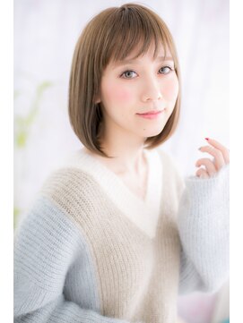 ヘアアンドビューティー ミック(Hair & Beauty miq) ネオシースルーバング透明感ハイライトカラーロブヘアa1