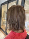 uta girls tomomi 透明感カラー×切りっぱなしボブ