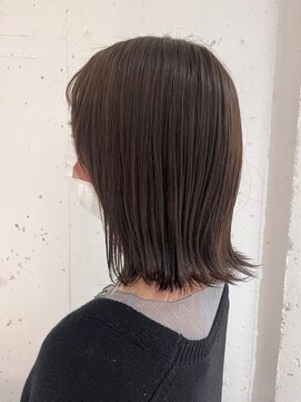 ラミ(L'ami) 【矢後あやこ】大人ショート/肩上外ハネボブ/透け感地毛風カラー