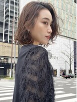 ジエクトカナウ 大阪梅田店(The Ect canow) 小顔カット×チョコレート×耳掛けカジュアルボブ×プリカール