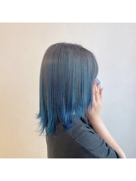 ヘアカラーファクトリー 原口☆アンブレラブルーハワイ☆福岡久留米