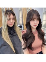 アフロートリノ(AFLOAT Leino)&nbsp;大人可愛い韓国ヘア　レイヤーカット　くびれヘア　ヨシンモリ#