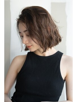 エインアンリー 明治神宮前(AIN.ANLY.) ★黒髪クラゲヘアーオリーブグレー小顔ココアベージュ韓国ヘア