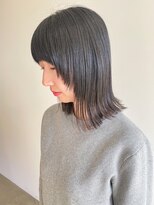 フープヘアー(HOOP.HAIR) 顔まわりレイヤー　切りっぱなしボブ