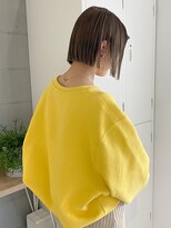 シロ(SHIRO)&nbsp;ミニボブ/切りっぱなしボブ/ブラウンベージュ　【30代/40代】