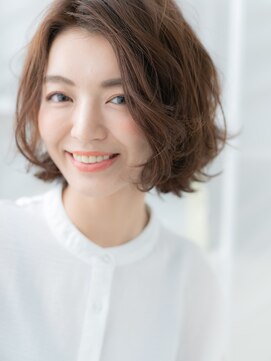 モッズヘア 上尾西口店(mod's hair) ★ニュアンスパーマ切りっぱなし耳かけボブパーマ30代40代★10
