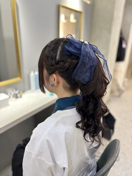 ヘアアレンジメント ボガスティーズ 川崎店(Hair arrangement Vogusty's) 編み込みポニーテール