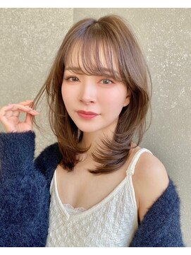 レーヴバイロンド 仙台(Reve by Lond) 韓国風顔まわりレイヤーカット髪質改善デジタルパーマ仙台前髪