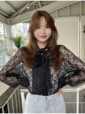 △韓国ヘアロングレイヤーカットウルフカットハッシュカット