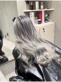 ホワイトシルバーバレイヤージュ