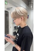 スペインカール/スパイキーショート/ブルーブラック/渋谷