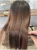 艶感ストレート×髪質改善縮毛矯正ナチュラルロング