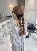 ふわっとツインアレンジ/お呼ばれヘア
