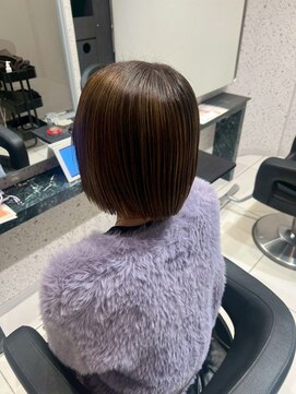 ブリーチなしのバレイヤージュカラー