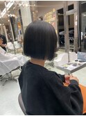 「おしゃれ感重視 」切りっぱなしミニボブ