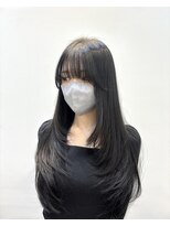 ノットバイベル 大宮(knot by belle)&nbsp;《Hana》韓国レイヤー/ダークグレージュ/黒髪艶カラー/小顔/大宮