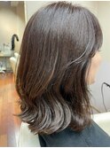 ロングボブ外ハネ