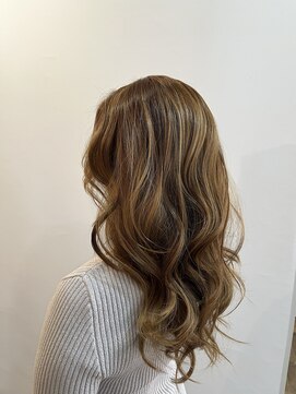 ピュアソウル(Pure Soul) くせ毛ロングレイヤー×デザインカラー