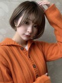 ［KAZUKI］小顔カット◎丸みショートボブ！！20代30代40代◎