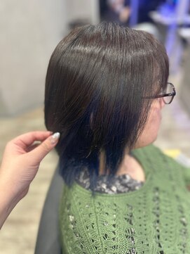 ヘアーディア(Hair...DiA) インナーカラー ネイビー