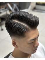 バーバーショップグランツ(Bar ber Shop GRAnt'z)&nbsp;サイドパート　スキンフェードスタイル