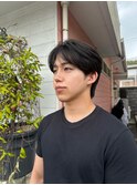シースルー、センター分け2way