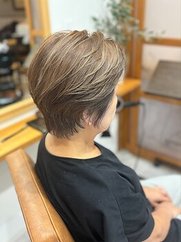 マテリカ 西神伊川谷店(Materica)の写真/ハイライトやグラデーションで髪に深みを。柔らかい質感と上品な華やかさで若見え効果を演出☆