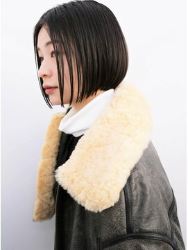 ドロップ(drop) シンプル黒髪ボブ2020/アッシュブラック/20代/30代/40代