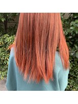 ヘアーデザイン アズール(Hair Design Azur) 【Azur】1ブリーチで叶う“clear orange”
