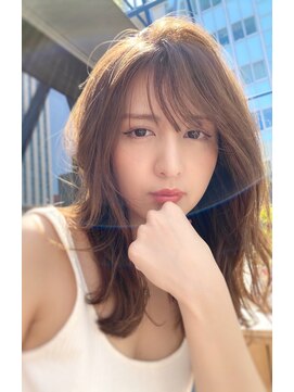 チョビー 銀座(chobii) [桜井]デジタルパーマイルミナカラー グレージュカラー