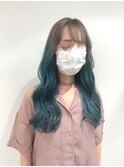 ミルクティー～ブルーグリーングラデーション