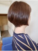 大人可愛い前下がりグラデーションボブ/ニュアンスカラー