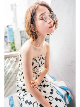 サングース(Sungoose) 韓国風ミディ#マロンベージュAラインボブ